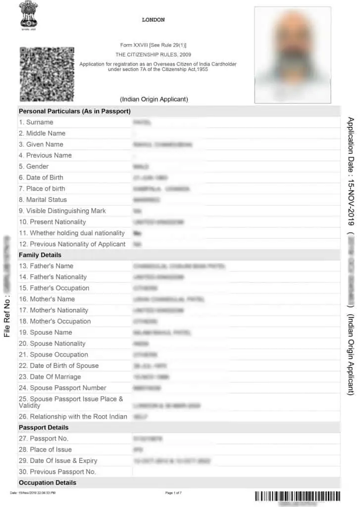 How the OCI card process works at VFS