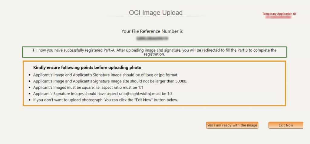 Step by Step procedure for completing Section A of OCI online registration form Section A – Part 3