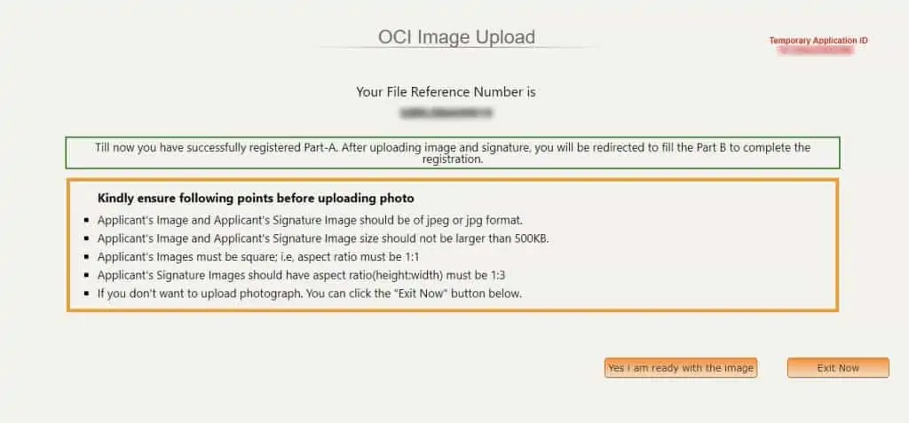 Step by Step procedure for completing Section A of OCI online registration form Section A – Part 3