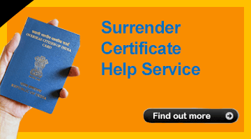 Surrender Certificate Indian Passport